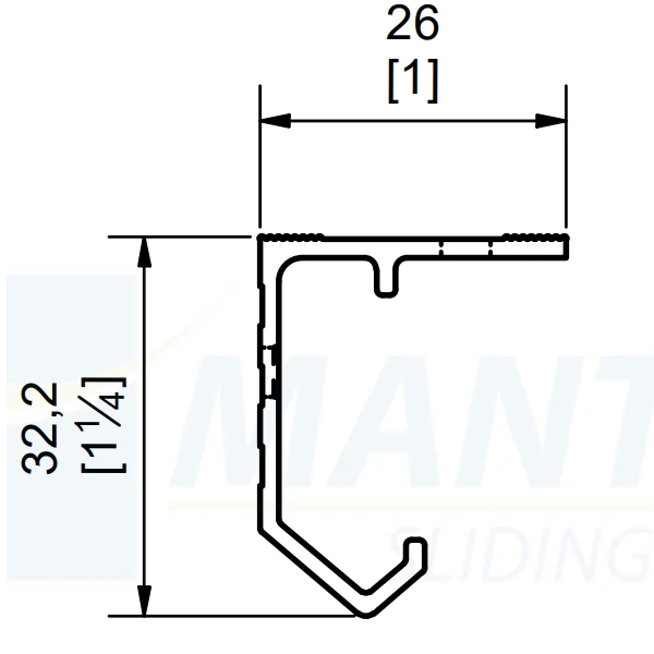 Rail Aluminium Simple Voie Mantion Tubel Porte De Placard - 194 Cm 2 Rail Aluminium Simple Voie Mantion Tubel Porte De Placard - 194 Cm – Image 2