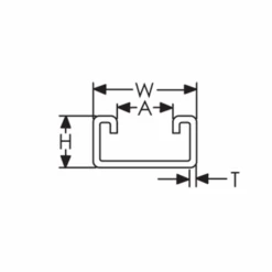 Rail De Montage Profil C Galvanisé Chaud Trous Oblongs Erico 41x21mm 3 M -Meilleur Outillage Magasin rail montage profil c galvanise chaud avec trous oblongs erico 41 21mm longueur 3m 2