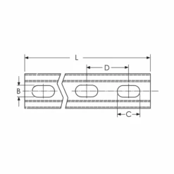 Rail De Montage Profil C Galvanisé Chaud Trous Oblongs Erico 41x21mm 3 M -Meilleur Outillage Magasin rail montage profil c galvanise chaud avec trous oblongs erico 41 21mm longueur 3m 3