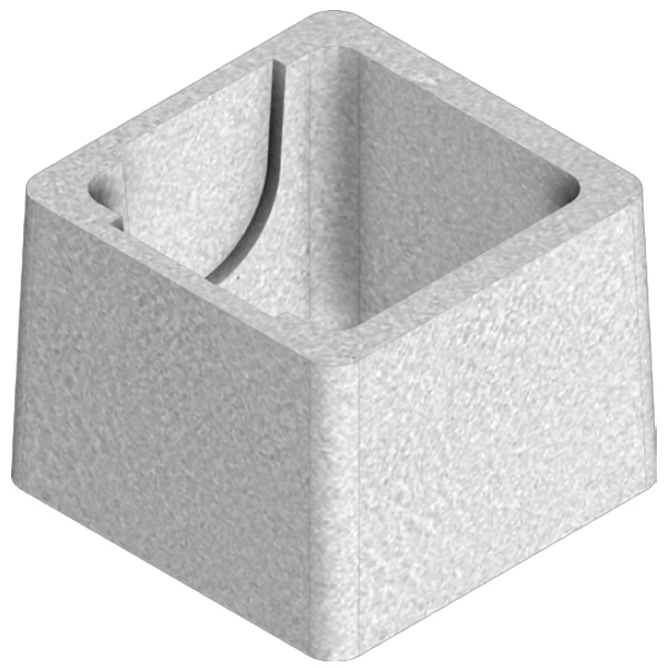 Rehausse En Béton Pour Boîte Pluviale RBA - 20x20 CM - Hauteur 20 CM 1 Rehausse En Béton Pour Boîte Pluviale RBA - 20x20 CM - Hauteur 20 CM
