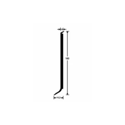 Plinthe PVC Romusflex Semi-rigides Blanc Neige 100mmx3m Linéaire