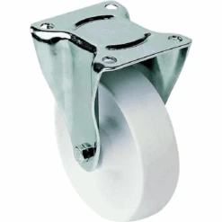 Roulette En Polypropylène Blanc - Diamètre 150 Mm - Capacité De 350 Kg