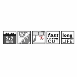 Lame Scie Sabre Métal Bosch S1126CHF Heavy Metal 225x25x1,1mm Lot X5 5 Lame Scie Sabre Métal Bosch S1126CHF Heavy Metal 225x25x1,1mm Lot X5 -Meilleur Outillage Magasin s926chf fonctions 1