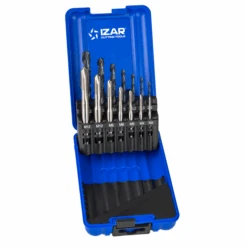 Coffret De 7 Tarauds Machine Droits M3 à M12 Et 7 Forets Métaux 2.5 à 10.2 Mm