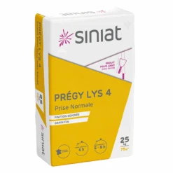 Enduit à Joint Avec Bande - Prise 4 H - Prégy Lys 4 - Grain Fin - Sac De 25 KG