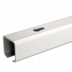 Rail En Aluminium De Section 26 X 25 Mm Percé Et Fraisé Tous Les 110 Mm - Longueur 1,85 M