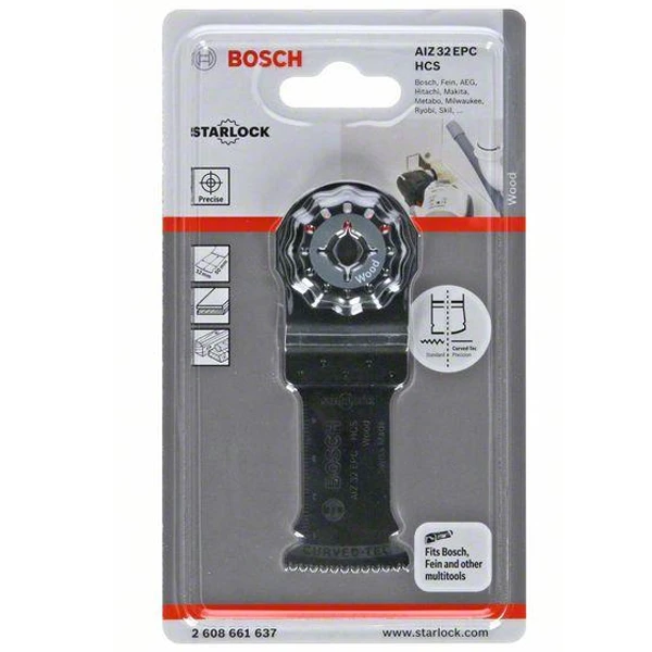 Lame De Scie Plongeante Pour Bois HCS AIZ 32 EC W : Bosch 2608661637 1 Lame De Scie Plongeante Pour Bois HCS AIZ 32 EC W : Bosch 2608661637