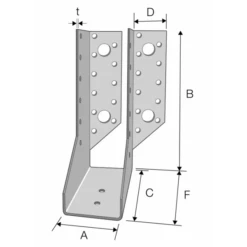 Sabot à Une Aile Repliée JH Droite Simpson Simpson Strong-Tie JHR34462 -Meilleur Outillage Magasin sans titre 43