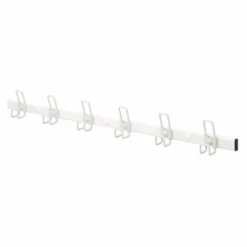 Porte Manteau Avec 10 Patères Longueur 145 Cm Coloris Blanc Mottez B230CBC