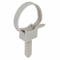 Collier à Embase Avec Cheville Gris - Diamètre 16 à 32 Mm - 10 Pièces