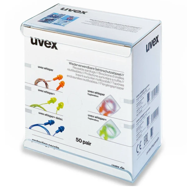 Bouchons De Protection Auditive Réutilisables Uvex Whisper Supreme + Bte 2 Bouchons De Protection Auditive Réutilisables Uvex Whisper Supreme + Bte – Image 2