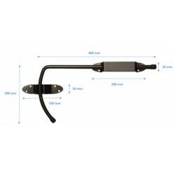 Monin Poignée De Volet BlocBoy Acier Finition Epoxy Noir 3332061524001 -Meilleur Outillage Magasin schema bloc boy
