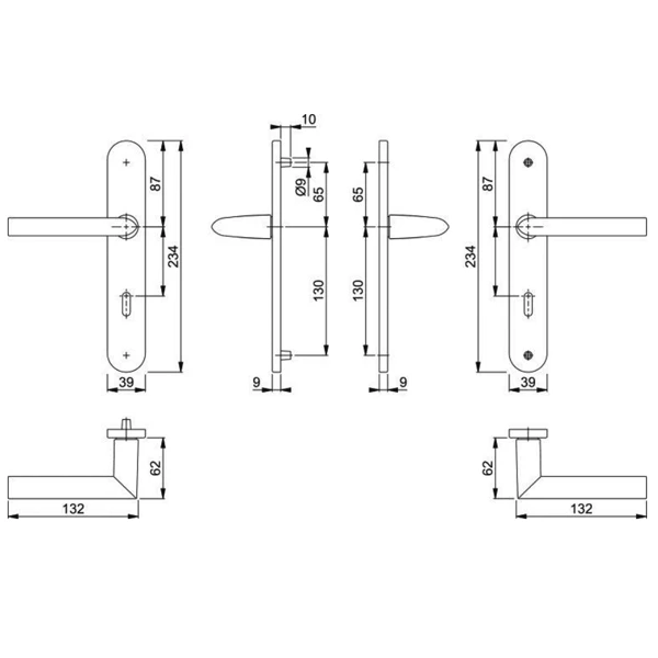 Poignée De Porte à Condamnation Stockholm Hoppe Noir Mat 11702595 1 Poignée De Porte à Condamnation Stockholm Hoppe Noir Mat 11702595