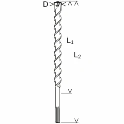 Foret Béton Carbure SDS Max 7 SpeedX 40x800x920 Mm Bosch 2.608.586.804
