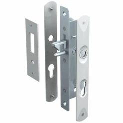 Kit Serrure Acier Mantion Pour Porte De Portail 0957