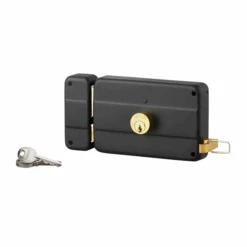 Serrure Applique Double Cylindre Tirage Gauche 140mm Axe 70mm 3 Clés -Meilleur Outillage Magasin serrure en applique thirard