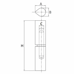 Paumelle Ă Souder Soudaroc Acier Brut Bague Laiton 160 Mm 75 Kg Max