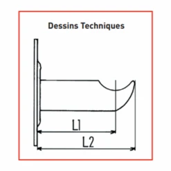 Support Fixation Radiateur Rideau Fonte RAM 85 Mm Visser Epoxy Blanc