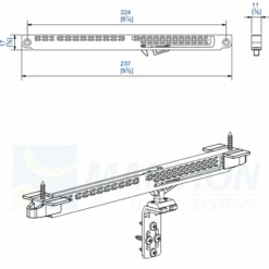 Système Amortisseur Mantion 66AFP20 Tubel Pour Porte De Placard