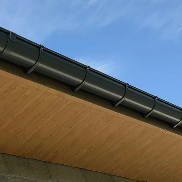 Gouttière Demi-ronde Lindab En Acier Gris Métal RAL 9007 - Développé 250 MM - 4 M 4 Gouttière Demi-ronde Lindab En Acier Gris Métal RAL 9007 - Développé 250 MM - 4 M – Image 4