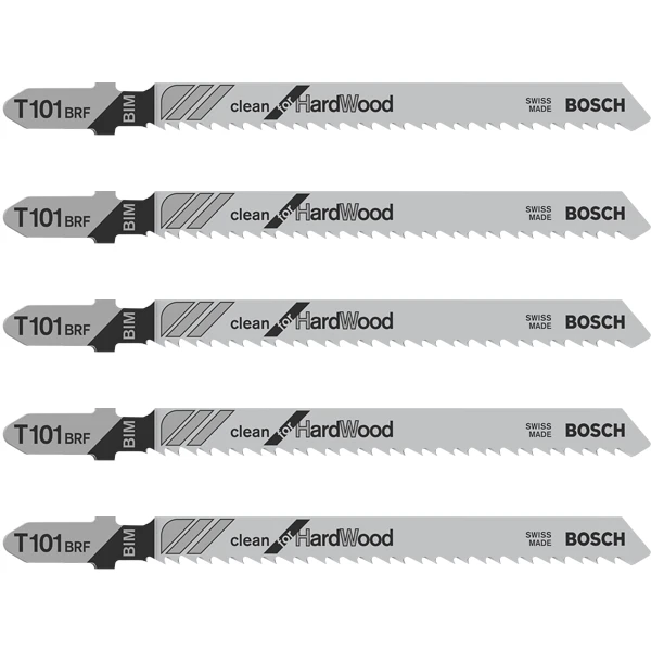 Bosch Jeu De 5 Lames De Scie Sauteuse Bois Dur T 101 BRF : 2608634235 2 Bosch Jeu De 5 Lames De Scie Sauteuse Bois Dur T 101 BRF : 2608634235 – Image 2