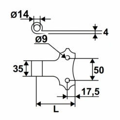 Gond Sur Tableau Torbel En Acier Zingué Blanc Diamètre 14 Mm -Meilleur Outillage Magasin tableau