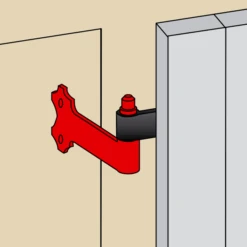 Gond Sur Tableau Torbel En Acier Zingué Blanc Diamètre 14 Mm