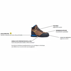 Chaussure De Sécurité En Cuir - étanche Et Respirante - Nassio MTD MID S3 Aigle - Taille 48 -Meilleur Outillage Magasin tech