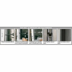 Vis Sans Tête Fixation Menuiseries Alu Maçonnerie Filet 45mm 06x120 X100 -Meilleur Outillage Magasin top roc alu maconnerie