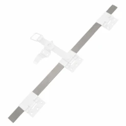 Tringle D'espagnolette Plate Torbel Inox 316L 2000 Mm Poignée à 500 Mm