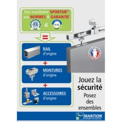 Patte à Visser Au Plafond Pour Vis M12 Mantion Sportub 5044 -Meilleur Outillage Magasin une installation sportub aux normes et garantie 1