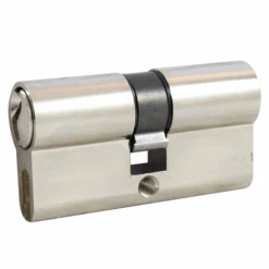 Cylindre Double à Panneton Vachette PM2 Laiton Nickelé 30 X 30 Mm