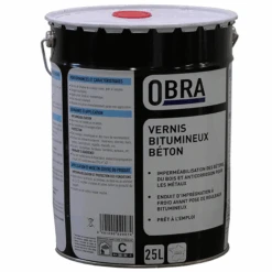 Vernis Bitumineux Pour Bétons Bois Et Métaux - Obra - Seau De 25 L