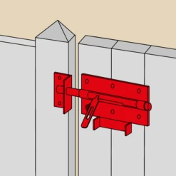 Verrou Box Porte-cadenas Gâche Ø10mm Platine 65mm Inox 316 Brossé -Meilleur Outillage Magasin verrou box exterieur inox