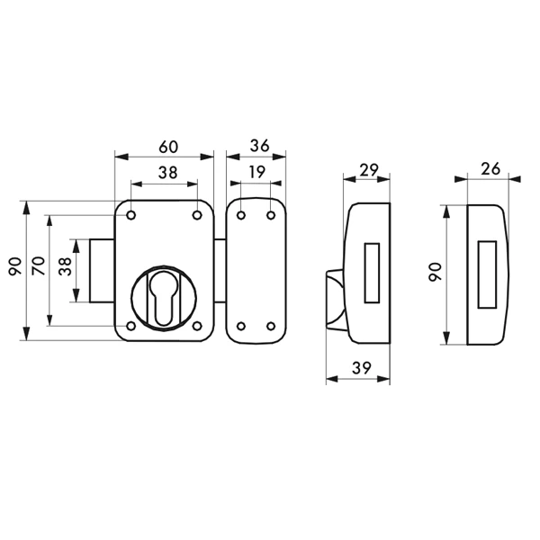 Verrou De Sûreté Pour Cylindre à Profil Européen Thirard Capital 2 Verrou De Sûreté Pour Cylindre à Profil Européen Thirard Capital – Image 2