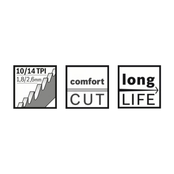 Lame Scie Sabre Bosch S 922 VF Flexible For Wood And Metal 150x19x0,9mm 2 Lame Scie Sabre Bosch S 922 VF Flexible For Wood And Metal 150x19x0,9mm – Image 2