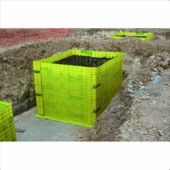 Plaque De Coffrage Pecafil - Treillis Acier Et Film Polyéthylène - 60 CM X 240 CM