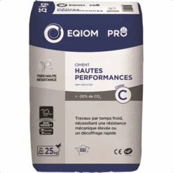 Ciment Hautes Performances CEM I 52,5 N CP2 CE NF EQIOM Pro - Sac De 25 KG