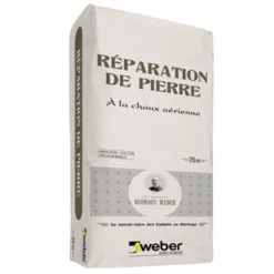 Mortier à La Chaux Aérienne Weber Pour Réparation De Pierre