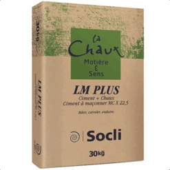 Liant à Maçonner à La Chaux Hydraulique Naturelle LM PLUS - Sac De 30 KG