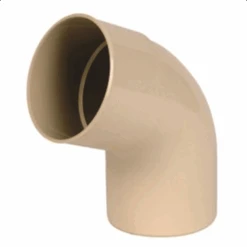 Coude Mâle/femelle Nicoll Pour Tube De Descente - Angle 67°30 - Diamètre 100 Mm - Techtan Sable