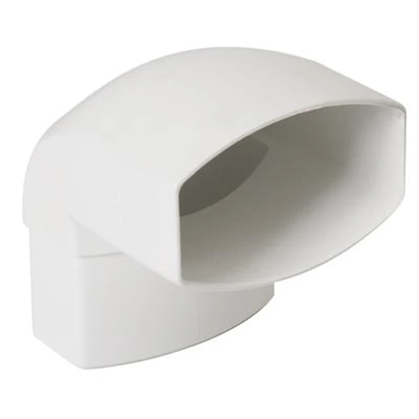 Coude Ovoïde Nicoll Pour Tube De Descente 90 X 56-mm - Angle 87°30 - Mâle/Femelle - Techtan - Blanc 1 Coude Ovoïde Nicoll Pour Tube De Descente 90 X 56-mm - Angle 87°30 - Mâle/Femelle - Techtan - Blanc