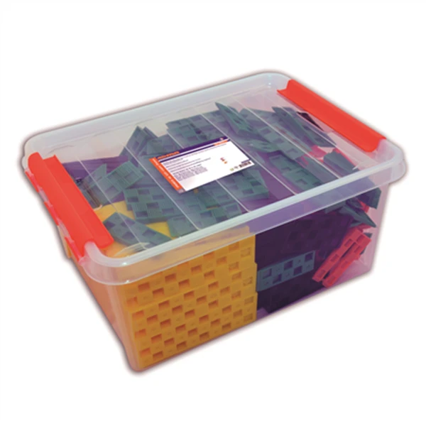 Cale Crantée Edma Assortiment 245 Cales 4 épaisseurs Boîte De Rangement 1 Cale Crantée Edma Assortiment 245 Cales 4 épaisseurs Boîte De Rangement